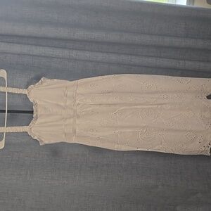 Steve Madden Eyelet‎ Women's Midi Dress Size XL White  NWT